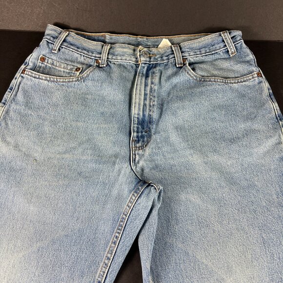 Y2K Levi's Jeans Men's Measured 34x30* 550 Relaxed Blue Dingy Denim Tag 36x32 - Picture 5 of 16
